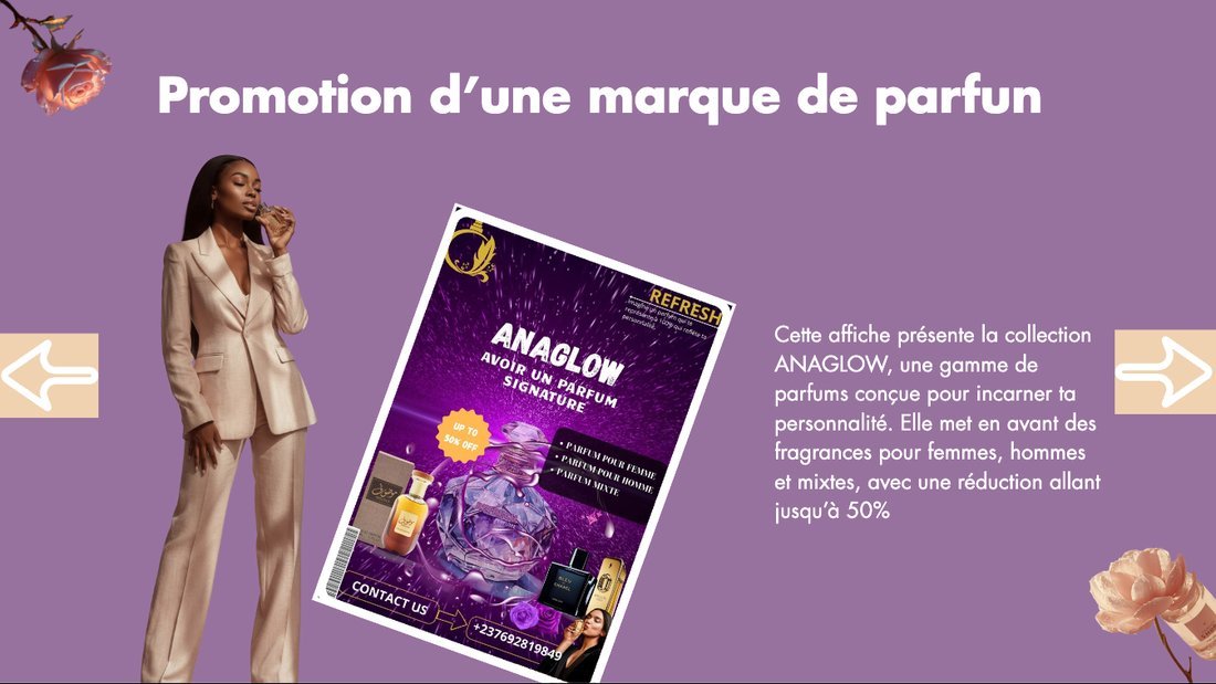 Promotion d'une marque de parfum — ANAGLOW
